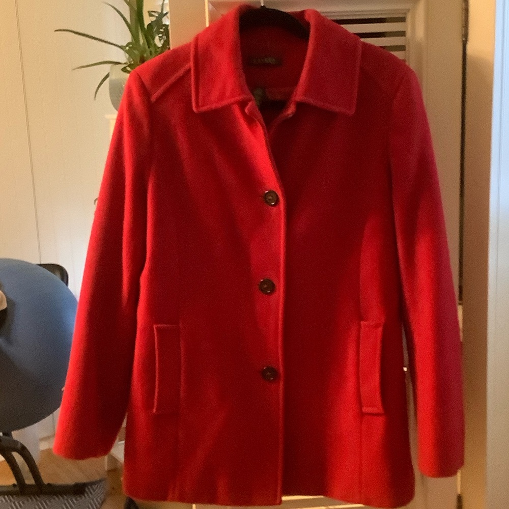 Ralph Lauren Vibrant Red Pea Coat